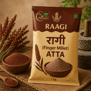 Xealthy Organica Cold-Pressed Raagi Atta (Stone-Ground & No Preservatives) 1kg