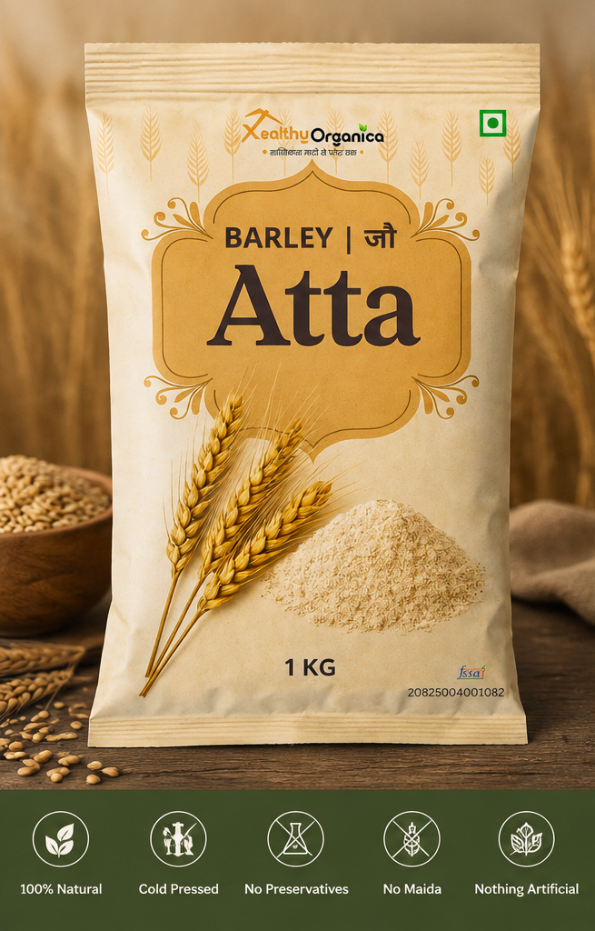 Xealthy Organica Cold-Pressed Jau Atta- Barley Flour – 1kg